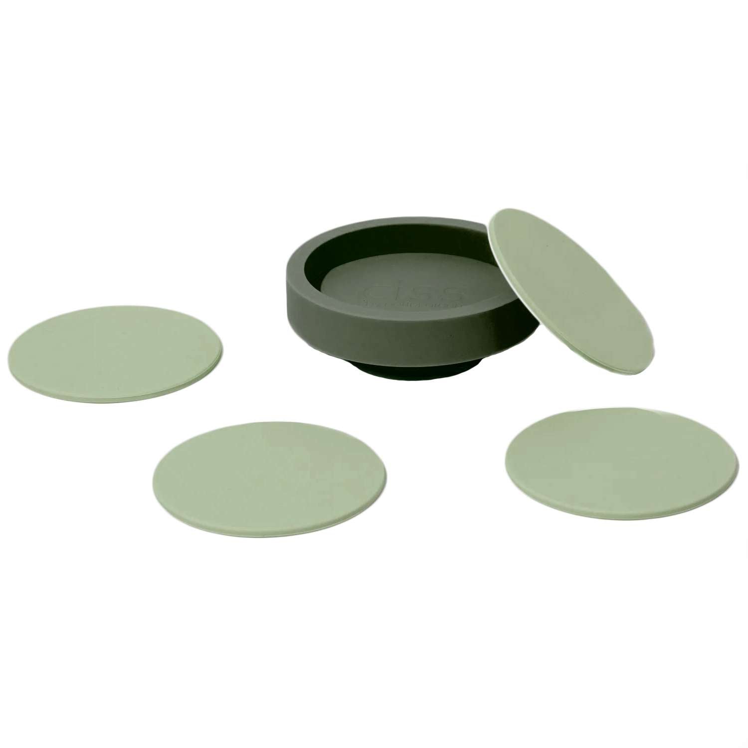 PORTER GREEN – CISS SILICONE COASTERS - SAGE & OLIVE
